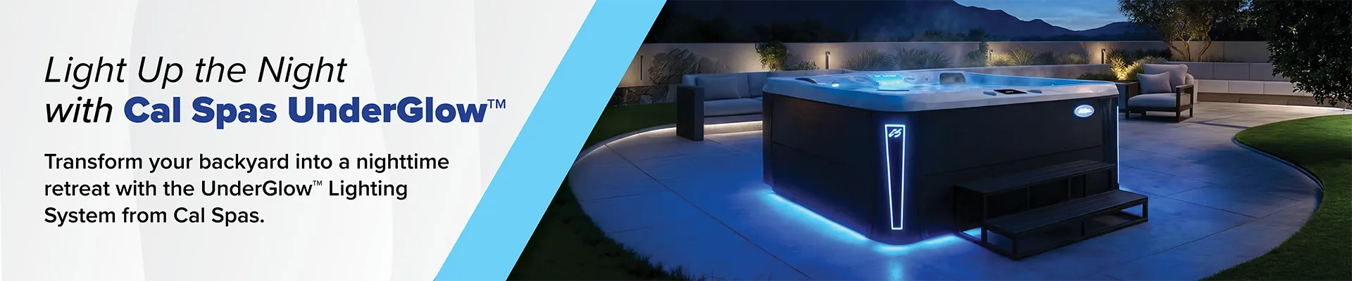 Calspas hot tub being used in a family setting - Castlerock